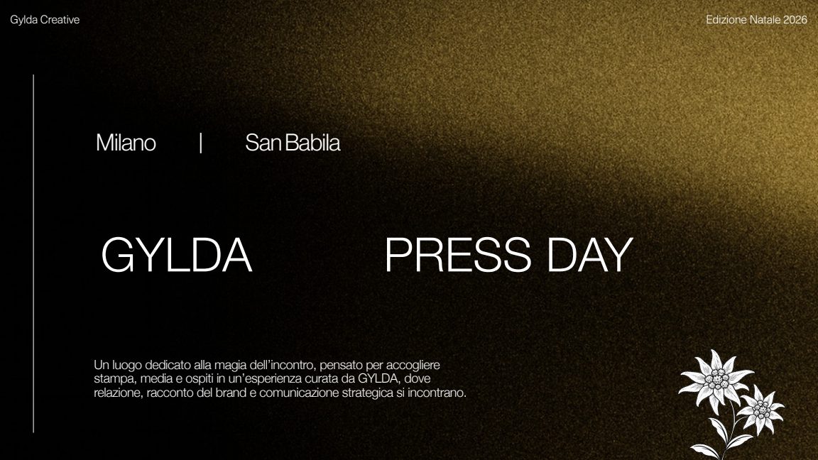 Copertina della presentazione GYLDA Press Day, Edizione Natale 2026